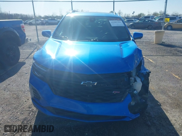 2024 Chevrolet Equinox RS with VIN 3GNAXMEG1RS150810, listed as a IAAI auction lot 41985283 with 36,237 mi miles and . Bid and sale history available at DreamBid. Image 12.