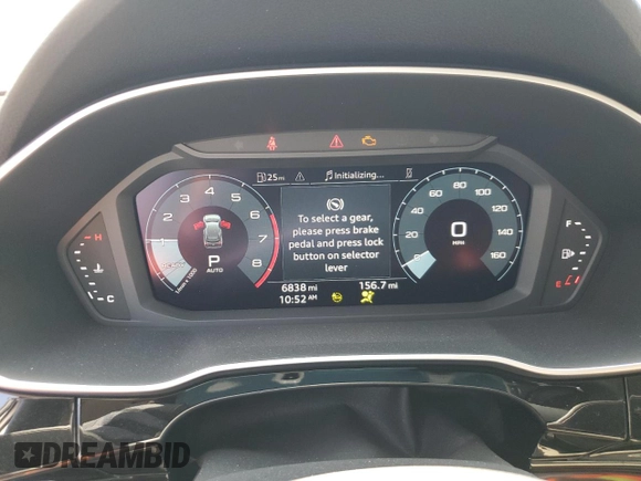 2022 Audi Q3 Premium with VIN WA1AUCF33N1096097, listed as a Copart auction lot 47819003 with 6,838 mi miles. Bid and sale history available at carsss.com. Image 9.