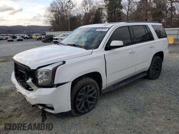 2020 GMC Yukon SLT with VIN 1GKS2BKC5LR307741, listed as a Copart auction lot 80138114 with 89,900 mi miles and Salvage Title. Bid and sale history available at carsss.com. Image 1.