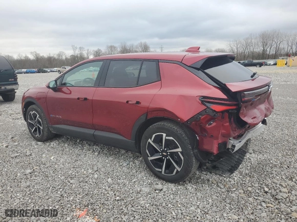 2025 Chevrolet Equinox EV LT with VIN 3GN7DLRP7SS121339, listed as a Copart auction lot 51258095 with 5,956 mi miles and Salvage Title. Bid and sale history available at carsss.com. Image 2.