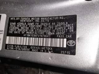 2015 Toyota Avalon Limited with VIN 4T1BK1EB6FU167964, listed as a IAAI auction lot 41904265 with 106,208 mi miles and . Bid and sale history available at DreamBid. Image 9.