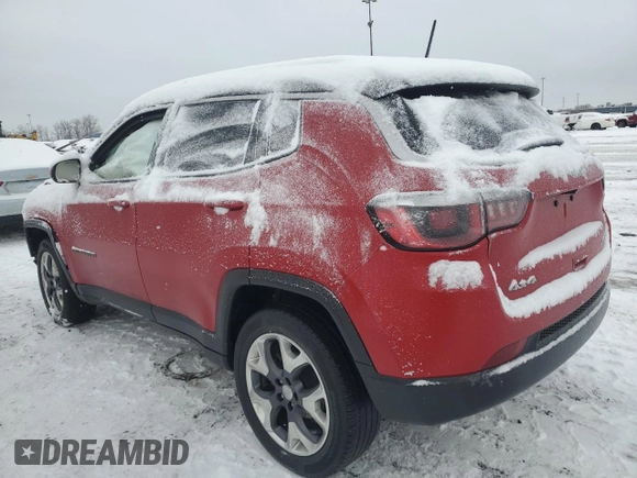 2020 Jeep Compass Limited with VIN 3C4NJDCB1LT138936, listed as a Copart auction lot 45344685 with 53,183 mi miles and Salvage Title. Bid and sale history available at carsss.com. Image 2.