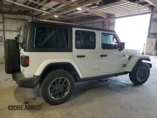 2021 Jeep Wrangler Unlimited 80th Anniversary z VIN 1C4HJXDG4MW636892, wystawiony jako Copart lot #63508455 z przebiegiem 29 208 mil mil oraz Szkoda całkowita • Salvage title. Historia ofert i sprzedaży dostępna na DreamBid. Obrazek 3.