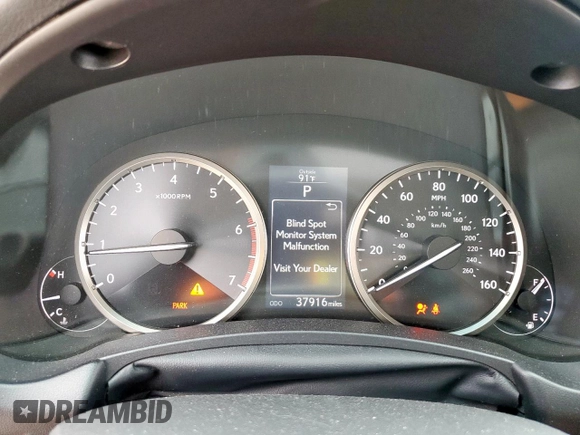 2016 Lexus NX 200t with VIN JTJYARBZ4G2041887, listed as a Copart auction lot 59866895 with 37,916 mi miles and Salvage title. Bid and sale history available at DreamBid. Image 9.