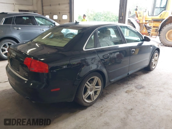 2008 Audi A4 2.0T with VIN WAUDF78E48A076493, listed as a IAAI auction lot 42588126 with 190,373 mi miles and . Bid and sale history available at DreamBid. Image 4.