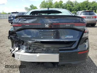 2024 Honda Accord Sport с VIN 1HGCY2F57RA024888, выставлен на аукционе Copart как лот 61233545 с пробегом 20 505 миль миль и Списание • Salvage title. История ставок и продаж доступна на DreamBid. Изображение 6.