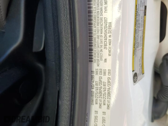 2017 FIAT 500L Trekking z VIN ZFBCFADH5HZ040117, wystawiony jako Copart lot #82126574 z przebiegiem 80 025 mil mil oraz Szkody całkowita. Historia ofert i sprzedaży dostępna na DreamBid. Obrazek 13.