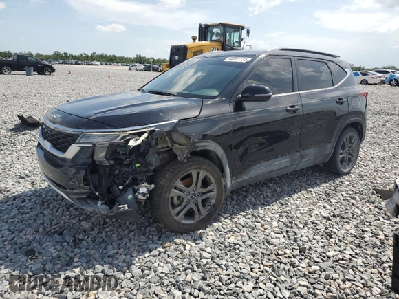 2023 Kia Seltos S with VIN KNDEU2AAXP7356776, listed as a Copart auction lot 64001135 with 58,275 mi miles and Salvage title. Bid and sale history available at DreamBid. Image 1.