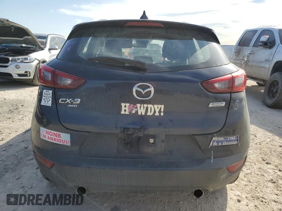 2019 Mazda CX-3 Sport with VIN JM1DKFB75K1451110, listed as a Copart auction lot 47271905 with 32,834 mi miles and Salvage Title. Bid and sale history available at carsss.com. Image 6.