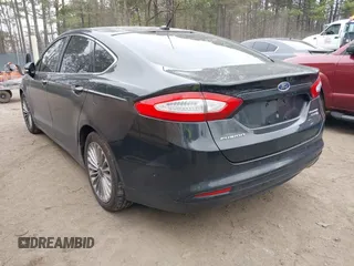 2013 Ford Fusion Titanium Hybrid with VIN 3FA6P0RU2DR281905, listed as a IAAI auction lot 41765130 with 119,348 mi miles. Bid and sale history available at carsss.com. Image 3.