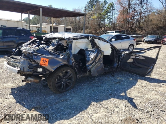 2021 Acura TLX w/A-Spec Package with VIN 19UUB6F5XMA004320, listed as a Copart auction lot 45376125 with Not Provided miles and Salvage Title. Bid and sale history available at carsss.com. Image 3.