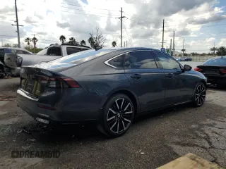 2024 Honda Accord Touring with VIN 1HGCY2F87RA062602, listed as a Copart auction lot 44787915 with 5,236 mi miles and Salvage title. Bid and sale history available at DreamBid. Image 3.