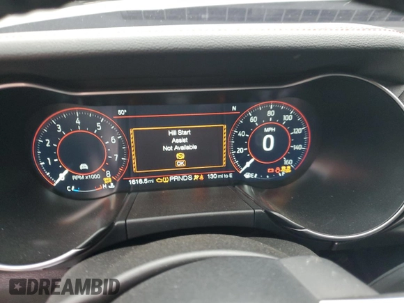 2022 Ford Mustang GT with VIN 1FA6P8CF2N5130818, listed as a Copart auction lot 46319515 with 1,616 mi miles and Salvage title. Bid and sale history available at DreamBid. Image 9.