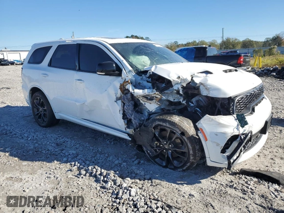 2022 Dodge Durango GT Plus with VIN 1C4RDHDG5NC199926, listed as a Copart auction lot 52198985 with 39,242 mi miles and Salvage Title. Bid and sale history available at DreamBid. Image 4.