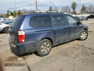 2008 Kia Sedona LX with VIN KNDMB233086212855, listed as a Copart auction lot 48263625 with 210,653 mi miles and Salvage Title. Bid and sale history available at carsss.com. Image 3.