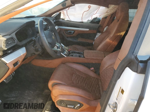 2022 Lamborghini Urus z VIN ZPBUA1ZL8NLA22604, wystawiony jako Copart lot #77174164 z przebiegiem Nie podano mil oraz Szkoda całkowita • Salvage title. Historia ofert i sprzedaży dostępna na DreamBid. Obrazek 7.