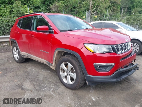 2018 Jeep Compass Latitude with VIN 3C4NJDBB9JT160925, listed as a IAAI auction lot 42301928 with 327,387 mi miles and . Bid and sale history available at DreamBid. Image 1.