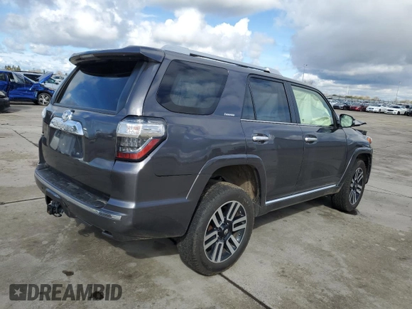 2021 Toyota 4Runner Limited with VIN JTEKU5JR3M5877545, listed as a Copart auction lot 49005505 with 105,372 mi miles and Salvage title. Bid and sale history available at DreamBid. Image 3.