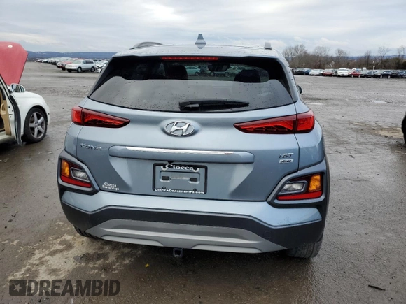 2021 Hyundai Kona Limited with VIN KM8K3CA55MU608912, listed as a Copart auction lot 39228973 with 40,870 mi miles. Bid and sale history available at carsss.com. Image 6.