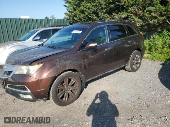 2011 Acura MDX Advance with VIN 2HNYD2H79BH000236, listed as a Copart auction lot 61029635 with 338,614 mi miles and Clean title. Bid and sale history available at DreamBid. Image 1.