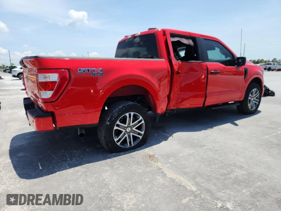 2023 Ford F-150 XL with VIN 1FTEW1EP9PKE23979, listed as a Copart auction lot 57649475 with 35,240 mi miles and Non repairable. Bid and sale history available at DreamBid. Image 3.