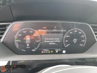 2021 Audi e-tron Premium Plus with VIN WA1LAAGE9MB026280, listed as a Copart auction lot 72775234 with 17,305 mi miles and Salvage Title. Bid and sale history available at DreamBid. Image 9.