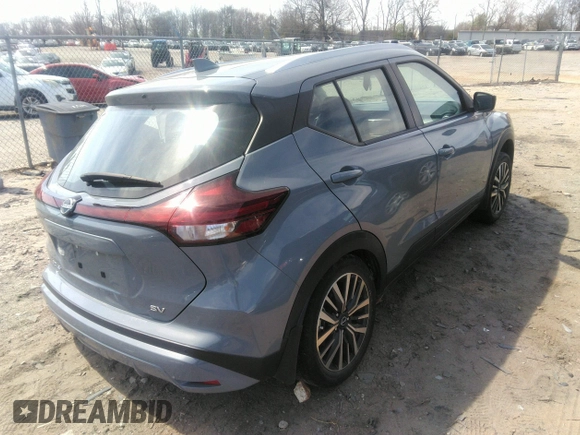 2022 Nissan Kicks SV with VIN 3N1CP5CV1NL503384, listed as a IAAI auction lot 41826171 with 54,355 mi miles. Bid and sale history available at carsss.com. Image 4.