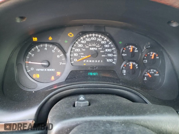 2008 Chevrolet TrailBlazer 1LT with VIN 1GNDT13S582202089, listed as a Copart auction lot 89358285 with 176,407 mi miles and Salvage Title. Bid and sale history available at DreamBid. Image 9.
