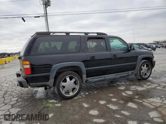 2002 Chevrolet Suburban Z71 with VIN 3GNFK16Z72G295734, listed as a Copart auction lot 45763225 with 197,205 mi miles and Salvage Title. Bid and sale history available at carsss.com. Image 3.