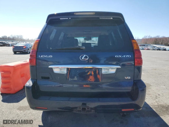 2006 Lexus GX 470 with VIN JTJBT20X960121057, listed as a Copart auction lot 50955035 with 202,273 mi miles and Clean Title. Bid and sale history available at carsss.com. Image 6.