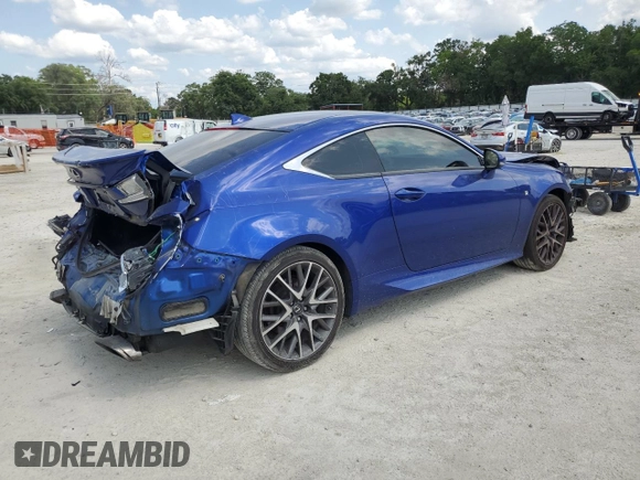 2016 Lexus RC 300 F Sport with VIN JTHSM5BCXG5002318, listed as a Copart auction lot 56561735 with 127,717 mi miles and Salvage title. Bid and sale history available at DreamBid. Image 3.