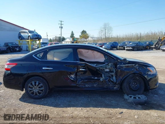 2015 Nissan Sentra S with VIN 3N1AB7AP7FY227075, listed as a IAAI auction lot 41983590 with 115,122 mi miles. Bid and sale history available at carsss.com. Image 13.