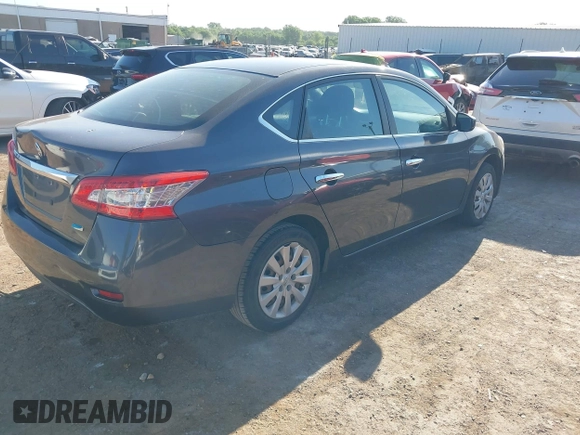 2014 Nissan Sentra SV with VIN 3N1AB7AP6EL694256, listed as a IAAI auction lot 42272806 with 164,248 mi miles and . Bid and sale history available at DreamBid. Image 4.