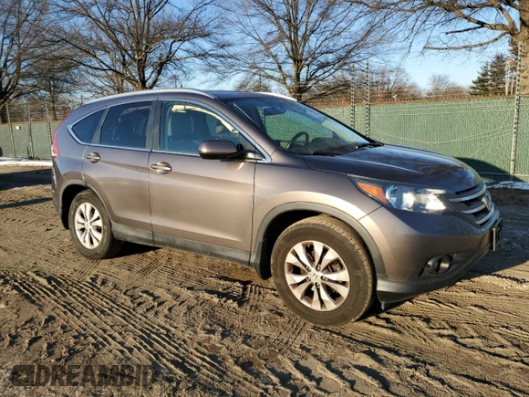 2013 Honda CR-V EX-L with VIN 5J6RM4H74DL040195, listed as a Copart auction lot 87580845 with 129,029 mi miles and Salvage Title. Bid and sale history available at carsss.com. Image 4.