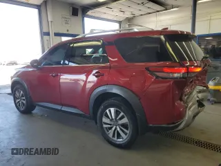 2023 Nissan Pathfinder SL with VIN 5N1DR3CC7PC221341, listed as a Copart auction lot 60569185 with 26,296 mi miles and Salvage title. Bid and sale history available at DreamBid. Image 2.