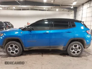 2022 Jeep Compass Trailhawk with VIN 3C4NJDDB1NT236477, listed as a IAAI auction lot 41485656 with 7,341 mi miles and . Bid and sale history available at DreamBid. Image 14.