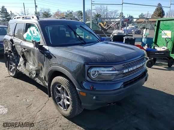 2023 Ford Bronco Sport Badlands with VIN 3FMCR9D9XPRE37963, listed as a Copart auction lot 86546504 with 17,045 mi miles and Salvage Title. Bid and sale history available at carsss.com. Image 11.