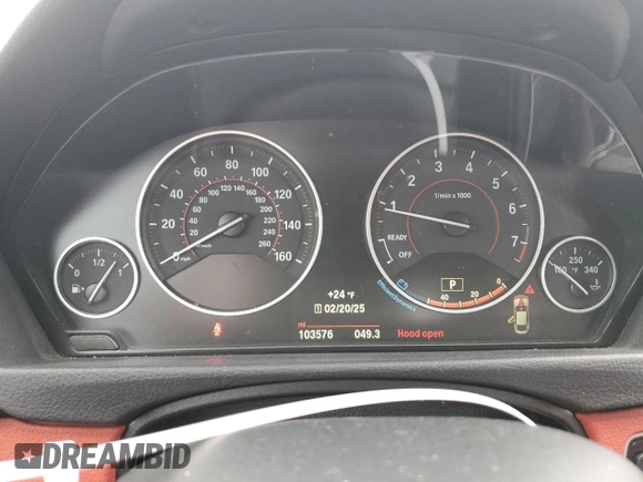2016 BMW 4 Series 428i xDrive with VIN WBA4C9C59GG141121, listed as a Copart auction lot 45230225 with 103,576 mi miles and Salvage Title. Bid and sale history available at DreamBid. Image 9.