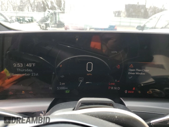 2024 Cadillac LYRIQ Luxury z VIN 1GYKPSRL5RZ113071, wystawiony jako Copart lot #47227525 z przebiegiem 5 386 mil mil oraz Szkoda całkowita • Salvage title. Historia ofert i sprzedaży dostępna na DreamBid. Obrazek 9.