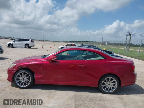 2010 Lexus IS 250 C with VIN JTHFF2C29A2503788, listed as a IAAI auction lot 42538421 with 192,209 mi miles and . Bid and sale history available at DreamBid. Image 14.
