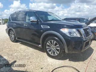2019 Nissan Armada SV with VIN JN8AY2NC6K9588193, listed as a Copart auction lot 73824174 with Not Provided miles and Non Repairable. Bid and sale history available at carsss.com. Image 4.
