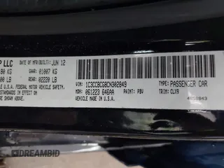 2012 Chrysler 200 Limited with VIN 1C3CCBCG8CN302849, listed as a IAAI auction lot 41286739 with 109,737 mi miles and . Bid and sale history available at DreamBid. Image 9.