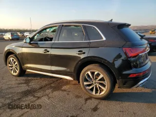 2023 Audi Q5 S line Prestige with VIN WA1FAAFY8P2165460, listed as a Copart auction lot 88486725 with 0 mi miles and Salvage Title. Bid and sale history available at carsss.com. Image 2.