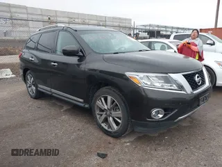2015 Nissan Pathfinder Platinum z VIN 5N1AR2MM7FC622794, wystawiony jako IAAI lot #42421732 z przebiegiem 91 197 mil mil oraz . Historia ofert i sprzedaży dostępna na DreamBid. Obrazek 1.