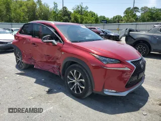 2015 Lexus NX 200t with VIN JTJBARBZ2F2021593, listed as a Copart auction lot 56943015 with 128,331 mi miles and Salvage title. Bid and sale history available at DreamBid. Image 4.