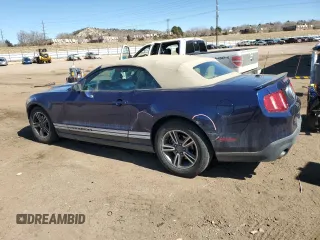 2012 Ford Mustang V6 with VIN 1ZVBP8EM5C5257187, listed as a Copart auction lot 48077825 with 122,794 mi miles and Salvage Title. Bid and sale history available at carsss.com. Image 2.