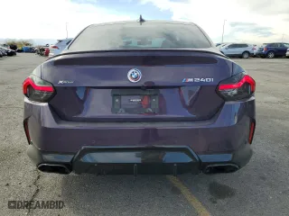 2022 BMW 2 Series M240i xDrive with VIN 3MW53CM0XN8C61591, listed as a Copart auction lot 45224845 with 24,015 mi miles and Salvage Title. Bid and sale history available at carsss.com. Image 6.