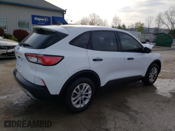 2022 Ford Escape S with VIN 1FMCU0F65NUA07907, listed as a Copart auction lot 52631895 with 43,363 mi miles and Salvage title. Bid and sale history available at DreamBid. Image 3.