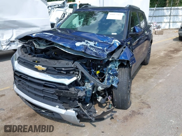 2022 Chevrolet TrailBlazer LT with VIN KL79MPSL7NB061107, listed as a IAAI auction lot 40087203 with 17,855 mi miles. Bid and sale history available at carsss.com. Image 6.