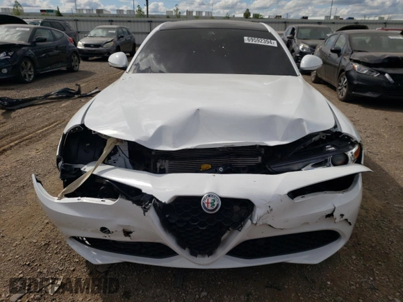 2020 Alfa Romeo Giulia Ti with VIN ZARFANBN2L7636661, listed as a Copart auction lot 69592394 with 53,731 mi miles and Salvage Title. Bid and sale history available at carsss.com. Image 5.